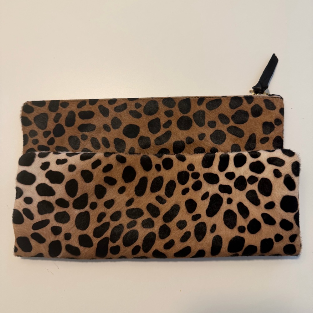 Clare V Foldover Leopard Clutch - Picture 6 of 7